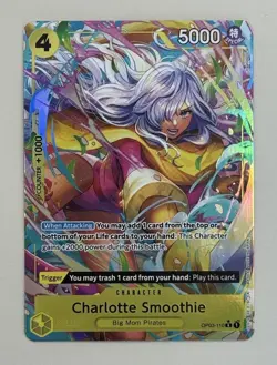 One Piece - Charlotte Smoothie OP03-110 Alt Art -Pillars of Strength -English NM - Image 1