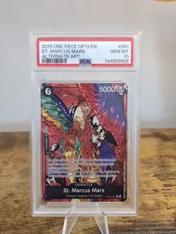 One Piece OP13 St. Marcus Mars Alternate Art PSA 10 - Image 1