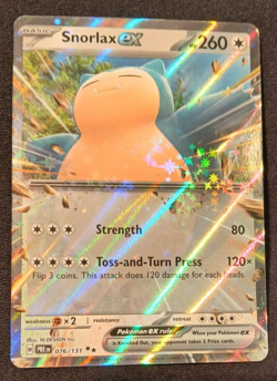 Snorlax ex 076/131 ~ Pokemon TCG Card Sv: Prismatic Evolutions Holo English - Image 1