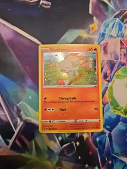 Scorbunny - (Cosmos Holo) SWSH244 SWSH: Sword & Shield Promo Cards Holo NM - Image 2