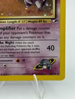 Pokemon Sabrina's Gengar 80 HP Holo Rare Card Gym Challenge 14/132 English - Image 4