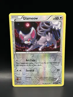 Glameow 93/122 (Reverse Holo & Regular) - Pokemon BREAKpoint Cards - LP - Image 4