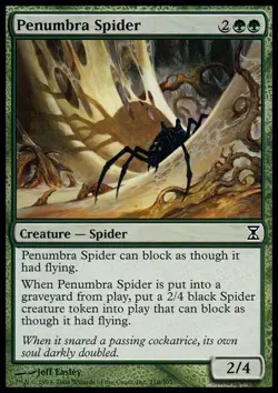 4 Penumbra Spider ~ Near Mint Time Spiral 4x x4 Playset MTG Magic Green Card Ult - Image 1