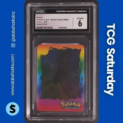 2004 POKEMON X PANINI ADVANCED ACTION CARDS ITALIAN PRINT #72 MAWILE CGC 6 - Image 1