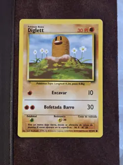 Diglett 47/102 Base Set - Common Pokemon Card - NM/Mint - Spanish ESP - Image 1
