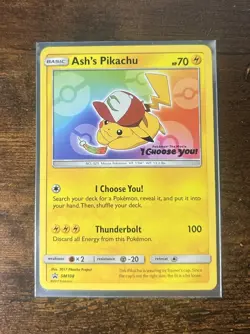 Pokemon Ash's Pikachu Promo 2017 Pikachu Project SM108 Card Pokemon TCG - Image 1