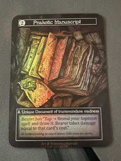 Pnakotic Manuscript FOIL Sorcery TCG Card BETA - Image 1