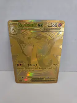 Gold Mega Charizard X EX Card 130/094, Phantasmal Flames Set - Image 2