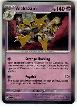 Alakazam 082/167 SV06: Twilight Masquerade NM Pokemon Card TCG - Image 1