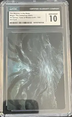 CGC 10 Gem Mint THE WATCHER IN THE WATER ART CARD from LTR - MTG - Image 1