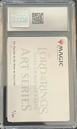 CGC 10 Gem Mint THE WATCHER IN THE WATER ART CARD from LTR - MTG - Image 2