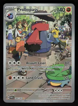 2024 Pokemon Twilight Masquerade PROBOPASS illustration Rare Holo Card #182/167 - Image 1