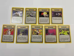 Pokemon Gym Trainer Lot w Rare Cards Erika's Kindness Blaine Koga Brock Heroes - Image 1