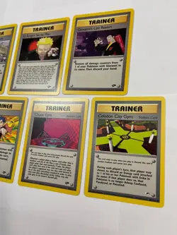 Pokemon Gym Trainer Lot w Rare Cards Erika's Kindness Blaine Koga Brock Heroes - Image 2