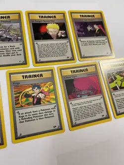 Pokemon Gym Trainer Lot w Rare Cards Erika's Kindness Blaine Koga Brock Heroes - Image 5