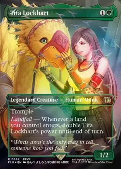 Tifa Lockhart - Chocobo Track Foil Extended Art FIN NM MTG - Image 1