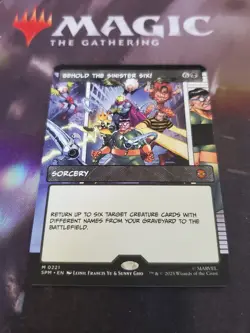 Mtg. Behold the Sinister Six! Borderless. Marvel's Spider-Man. Pack Fresh - Image 1