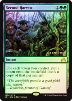 1x Second Harvest - Foil - Prerelease Promo - (Light Play) Pre-Release Promos - - Image 1
