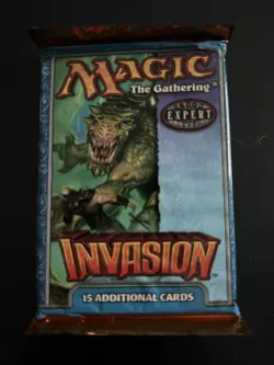 Magic The Gathering Invasion 15 Additional Cards Brand New Sealed Pack - Image 1