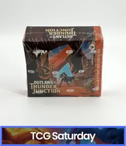 MAGIC THE GATHERING OUTLAWS OF THUNDER JUNCTION COLLECTOR BOOSTERS BOX SEALED - Image 1