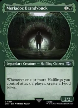 SHOWCASE FOIL - Meriadoc Brandybuck - MTG - LOTR Lord of the Rings - NM - Image 1