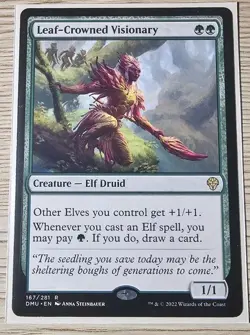 Leaf-Crowned Visionary Promo Pack: Dominaria United Regular - Image 1