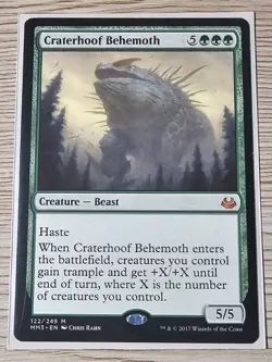 Craterhoof Behemoth Modern Masters 2017 Regular - Image 1