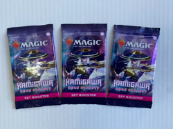 3 x SET Booster Pack ~ Kamigawa: Neon Dynasty ~ Magic the Gathering MTG SEALED - Image 1