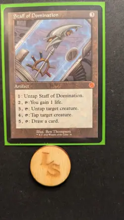 MTG Staff of Domination The Brothers' War: Retro Frame Artifacts 56 NM LzS - Image 1