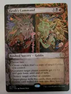 MTG - Lorwyn Eclipsed: Grub's Command (0340) - Showcase Rare - Near Mint - Image 1