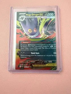 Pokemon Miscut Mega Gengar EX & Mega Lopunny EX Holo Phantasmal Flames Card Lot - Image 2