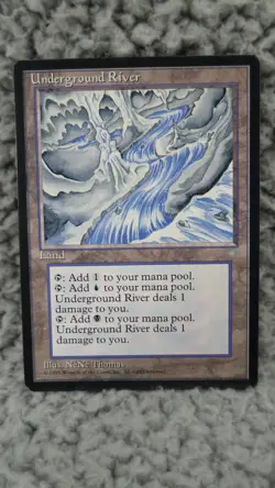 MTG Underground River Card Ice Age Uncommon EN Magic the Gathering - Image 1