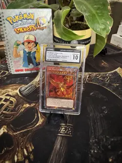 Yugioh Cards Quarter Century Secret Rare Winged Dragon Of Ra Grade 10 Not Psa EN - Image 1