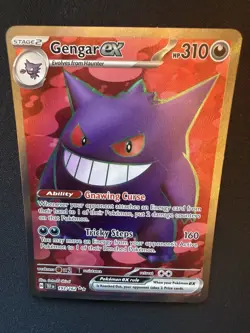 Pokemon Gengar EX TCG Full Art Ultra Rare Holo Card Temporal Forces 193/162 - Image 4