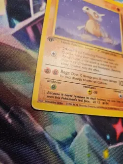 Cubone Pokemon 1st Edition Jungle Vintage Card HP - Image 4