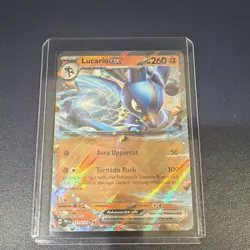 Pokemon Lucario ex Holo Card Sv Prismatic Evolutions 051/131 HP260 Double Rare - Image 1
