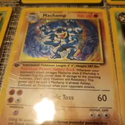 pokemon 12 card lot damaged-LP fossil, jungle, rocket holo - Image 3
