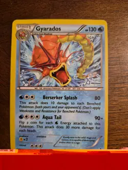Pokemon Gyarados XY109 Regular Stage 1 HP130 2016 Card Pokemon Some Wear - Image 1