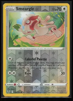 Smeargle 137/195 Pokemon Silver Tempest Common Near Mint Reverse Holo Card - Image 1