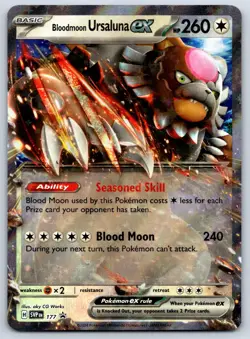 Bloodmoon Ursaluna ex - Black Star Promo SVP 177 Scarlet Violet Pokemon Card NM - Image 1