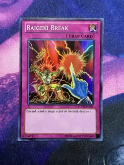 Yu-Gi-Oh TCG Raigeki Break LCYW-EN286 Super Rare Unlimited Card NM - Image 1