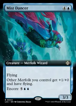 x1 Mist Dancer - Extended Art R MTG Commander: The Lost Caverns of Ixalan M/NM, - Image 1