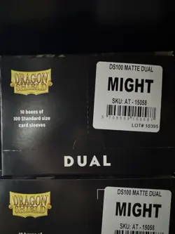 Dual Matte Might Case Display Dragon Shield Standard Size Sleeves - 10 Packs - Image 1