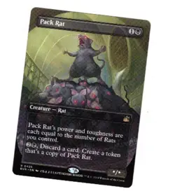 PACK RAT (Borderless) Ravnica Magic Out-of-Pack Quality - Image 1