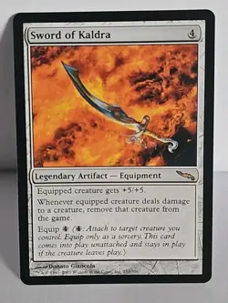 🔮 Sword of Kaldra 🔮 Mirrodin MTG MT/NM Magic The Gathering - Image 1