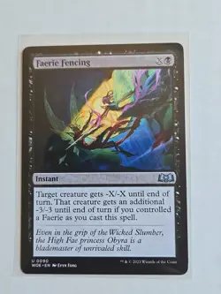 Faerie Fencing - Wilds of Eldraine - LP - MTG Magic - Uncommon - Instant - Image 1
