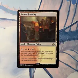 2018 Magic MTG Guilds of Ravnica Sacred Foundry #254 NM - Image 1