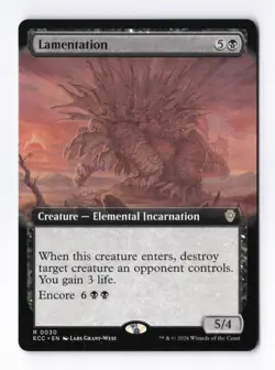 Lamentation (Extended Art) 0030 (R) MTG Commander Lorwyn Eclipsed (ECC) - Image 1