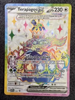 Terapagos ex 165 Black Star Promo Holo Pokemon Card NM - Image 1