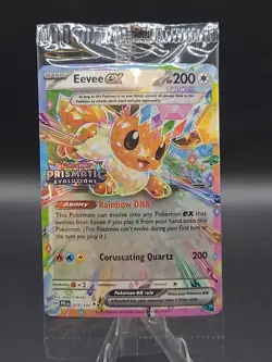Eevee ex 075/131 Sealed Stamped Promo Card Prismatic Evolutions Pokemon TCG - Image 1